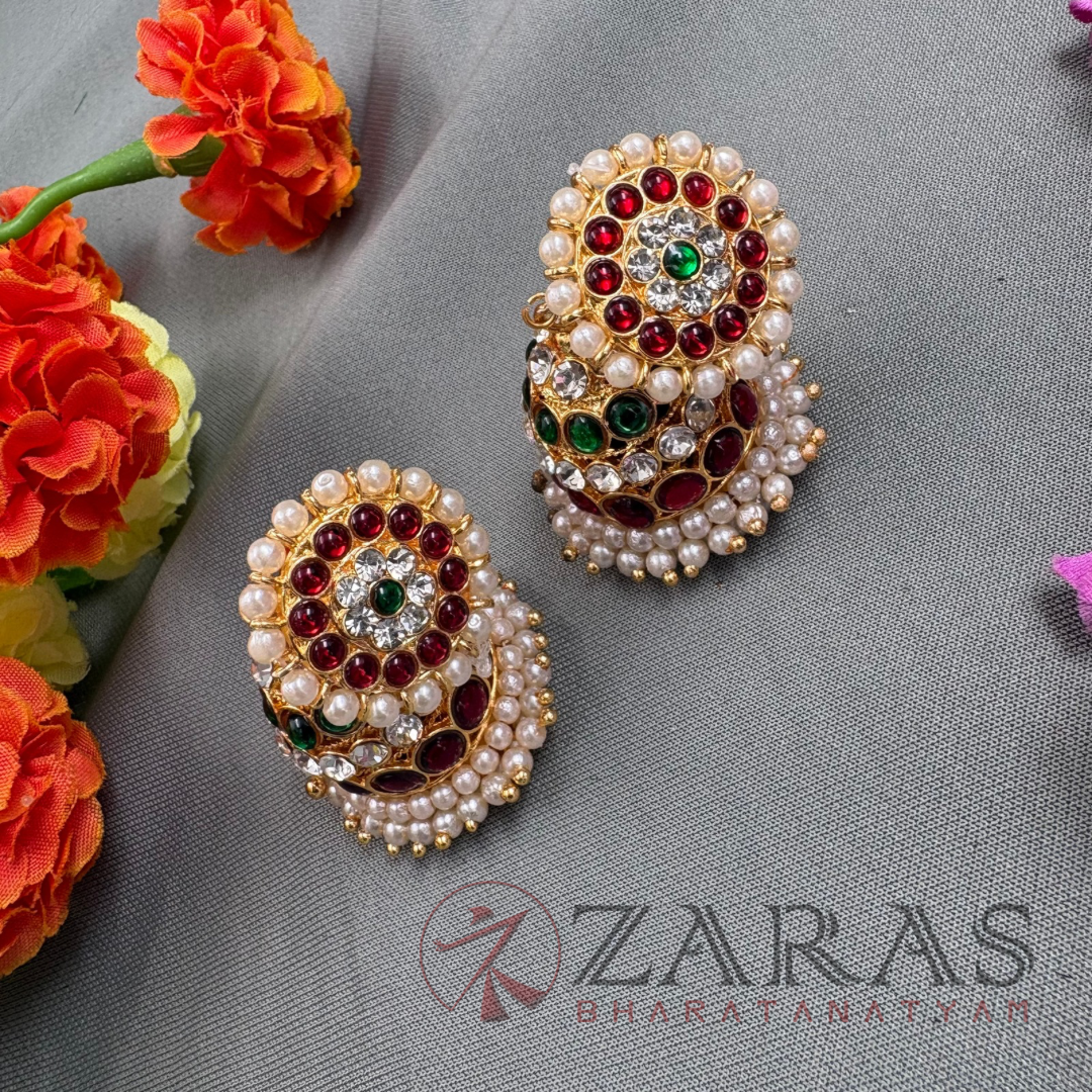 Bharatanatyam Dance Jewellery - Jimiki with Kammal 4 L Kemp RG image 1