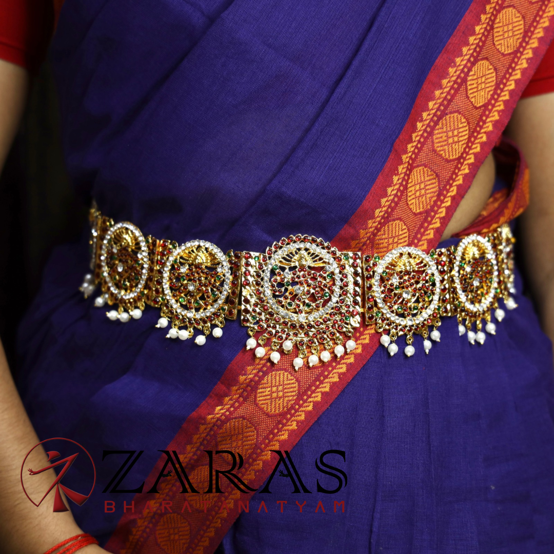 Bharatanatyam Dance Jewellery - Nadaraj RO Hip Belt RG CS Kemp (Ottiyanam) image 0