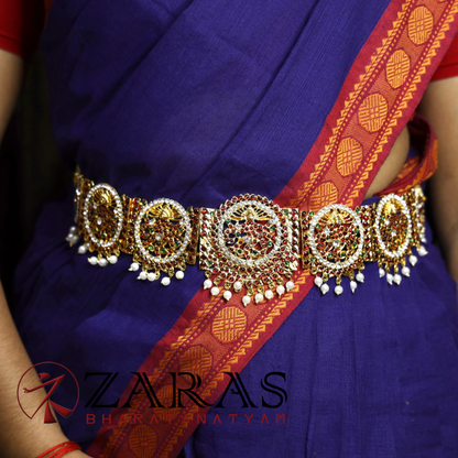 Bharatanatyam Dance Jewellery - Nadaraj RO Hip Belt RG CS Kemp (Ottiyanam) image 0