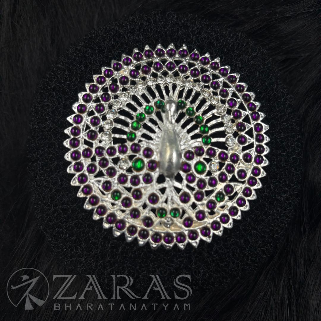 Bharatanatyam Dance Silver Jewellery - Peacock Rakodi PG Kemp image 0