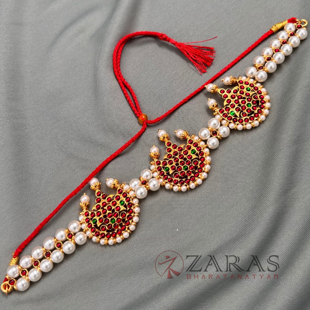 Bharatanatyam Dance Jewellery - 2L Beads Mo Choker RG Kemp 3M image 1