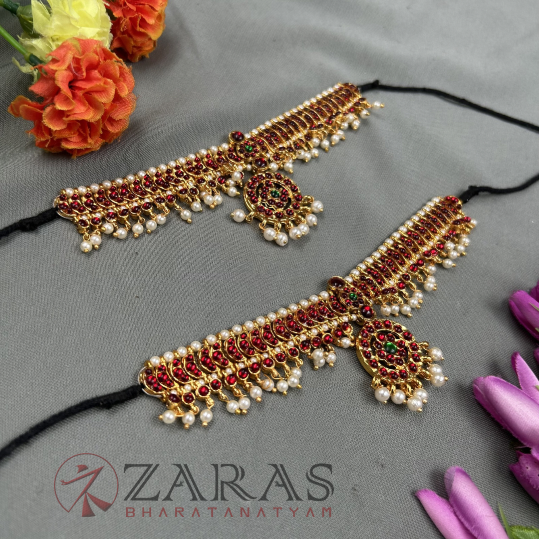 Bharatanatyam Dance Jewellery - C Beads RG Kemp Vangi / Baaju Bandh image 1