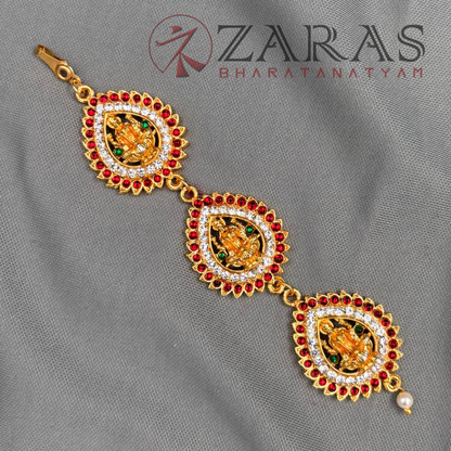 Bharatanatyam Dance Jewellery - 3 Step Lakshmi CS RG Kemp Netti Chutti image 3