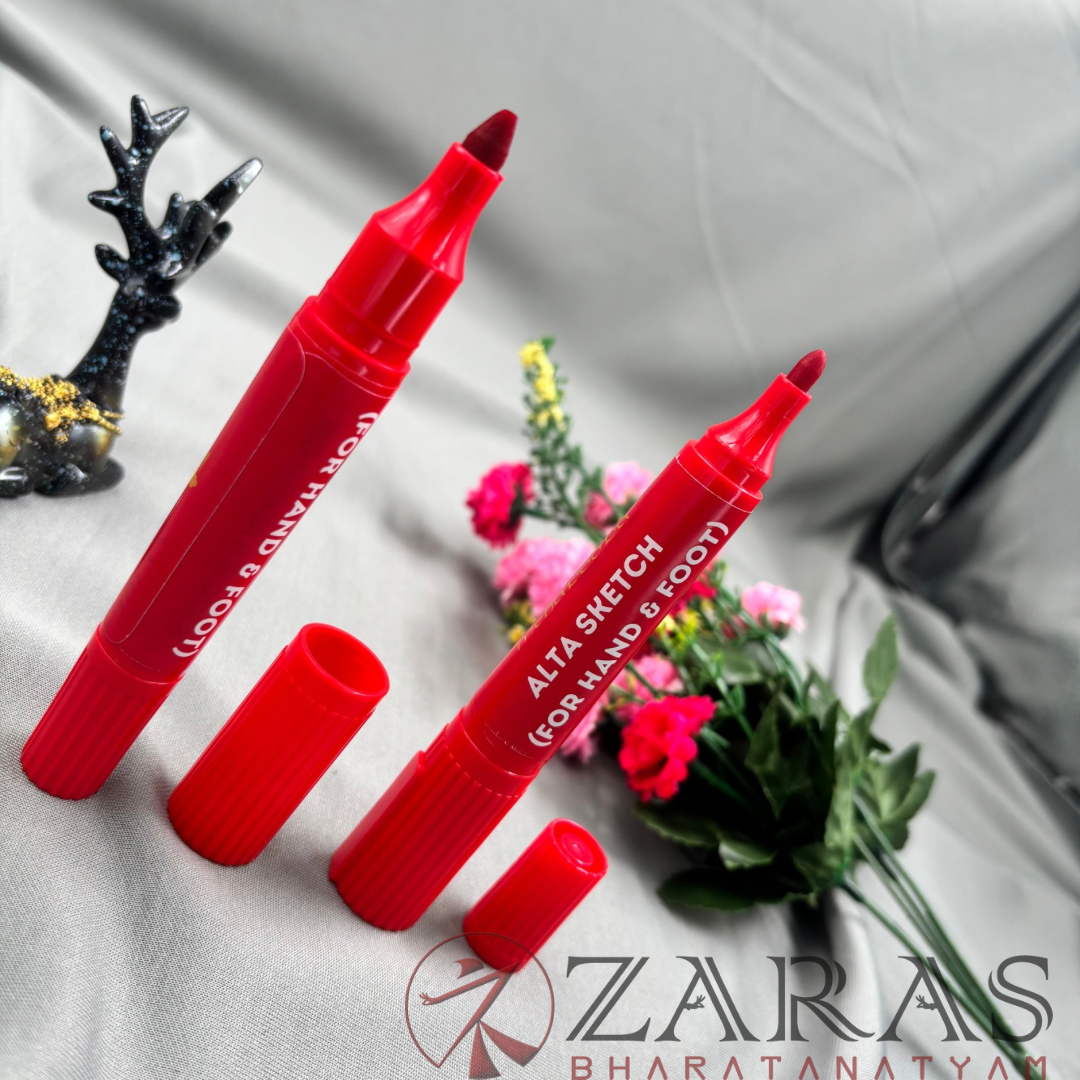 Bharatanatyam Dance Makeup Products - Alta Pen Type / Sketch Type (Eshee) (Set Of 2 Pcs) image 0