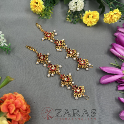 Bharatanatyam Dance Jewellery - Flower Maatal RG Kemp CS image 1
