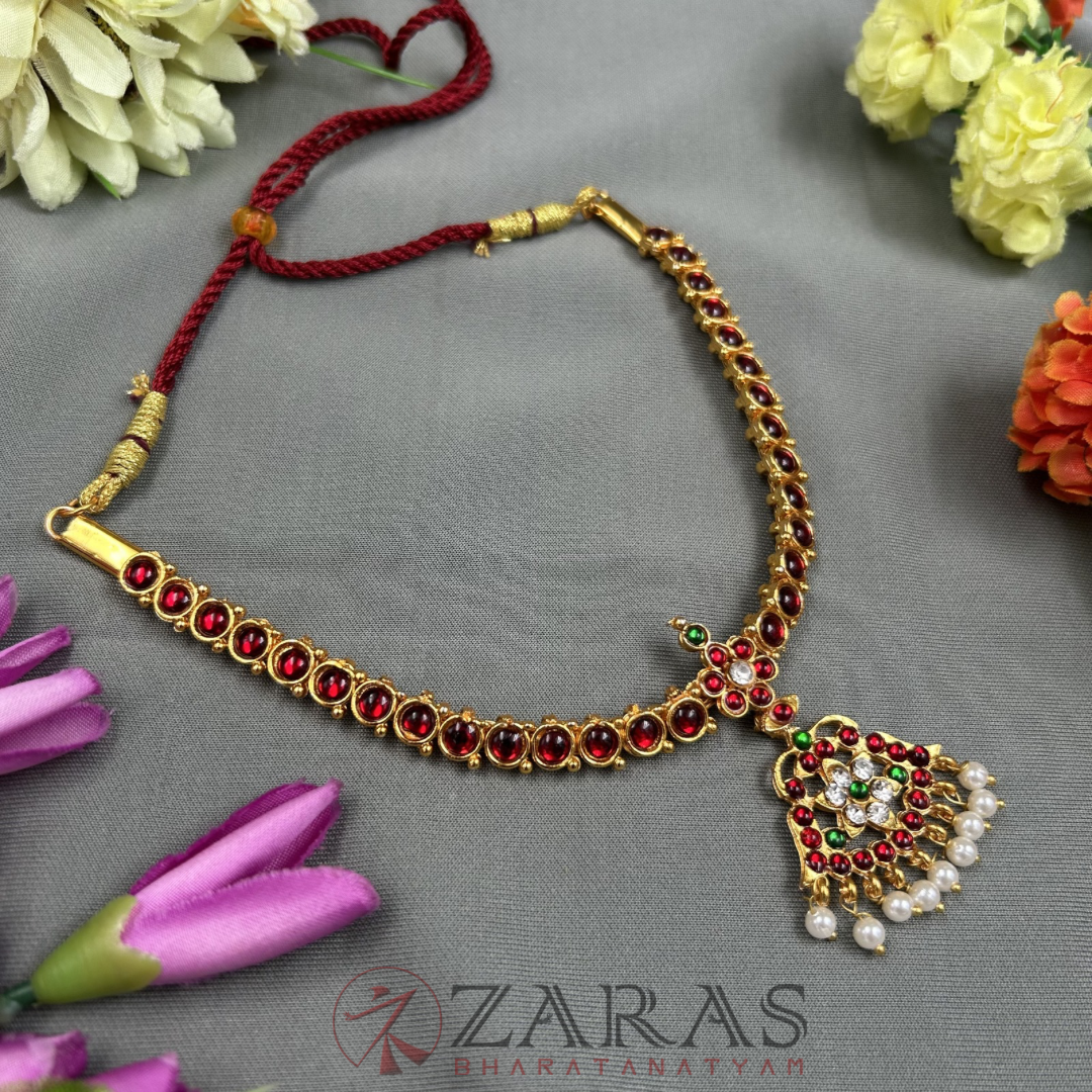Bharatanatyam Dance Jewellery Necklace - 1L Attigai RG Kemp CS Beads image 1