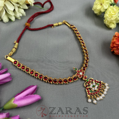 Bharatanatyam Dance Jewellery Necklace - 1L Attigai RG Kemp CS Beads image 1