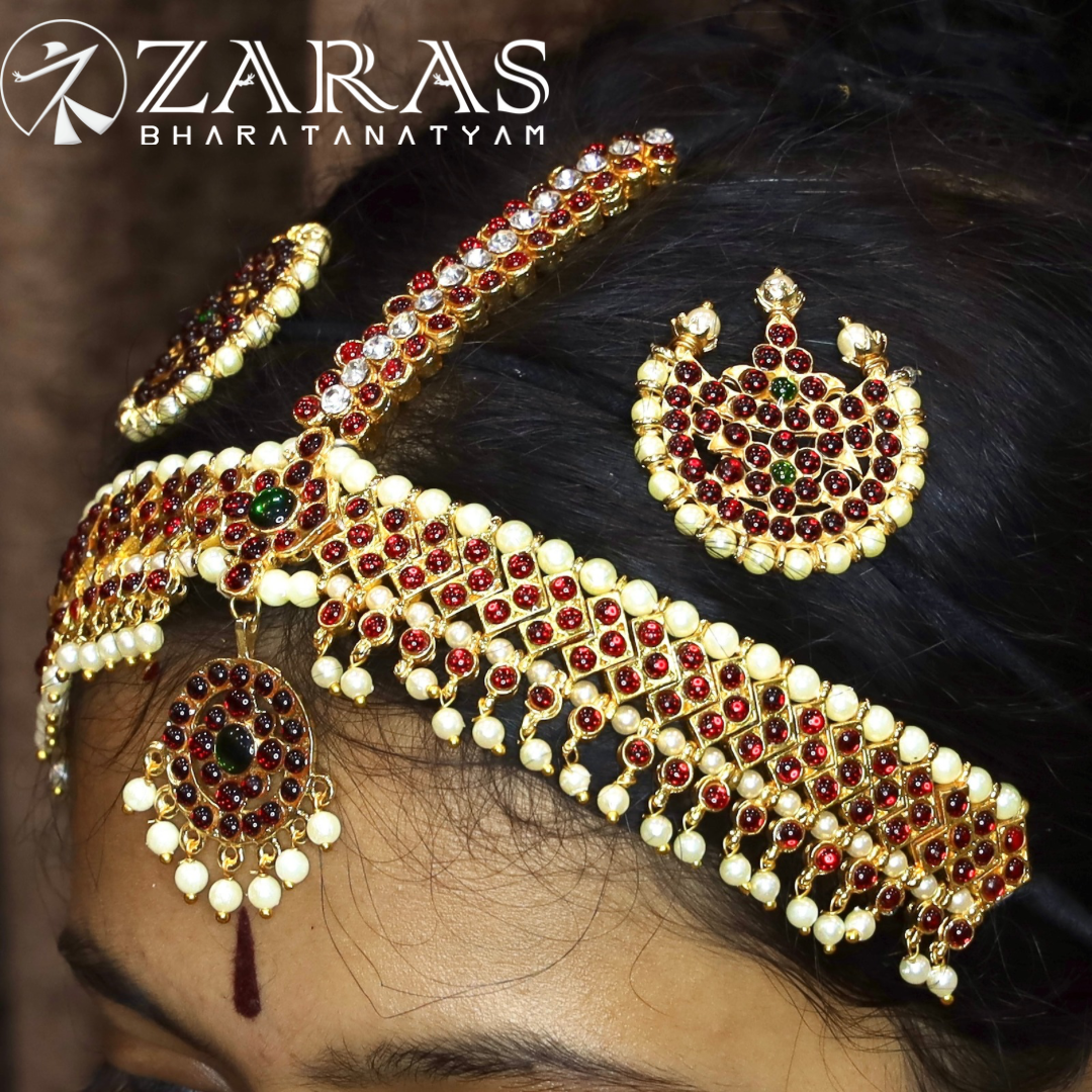 Bharatanatyam Dance Jewellery - Headset Round V CS Kemp image 0