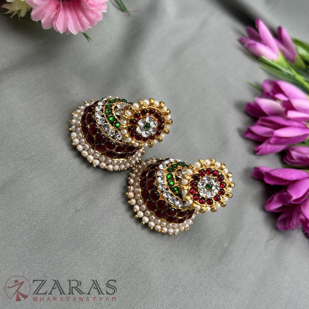 Bharatanatyam Dance Jewellery - 5L Jimiki with Kammal RG Kemp image 0