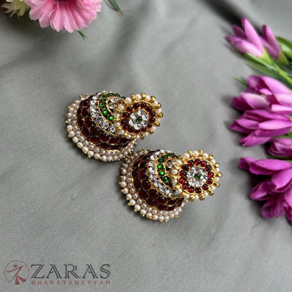 Bharatanatyam Dance Jewellery - 5L Jimiki with Kammal RG Kemp image 0