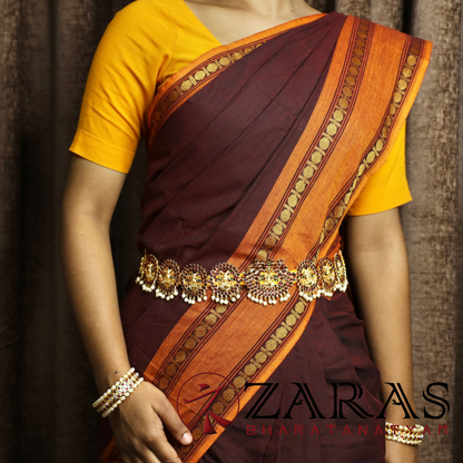 Bharatanatyam Dance Jewellery - FL Lakshmi Hip Belt RG Kemp (Ottiyanam) image 1