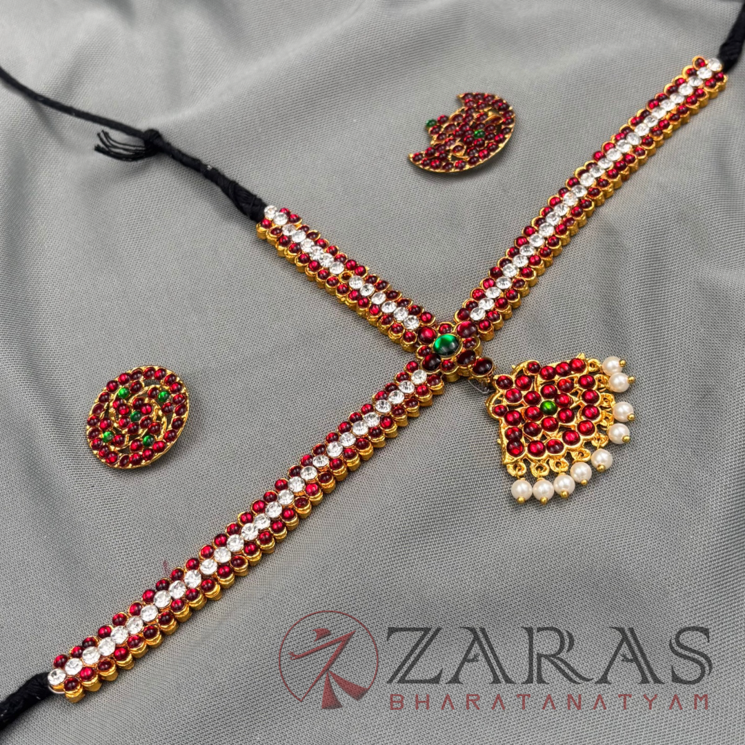 Bharatanatyam Dance Jewellery - Headset Single CS RG Kemp Le image 3