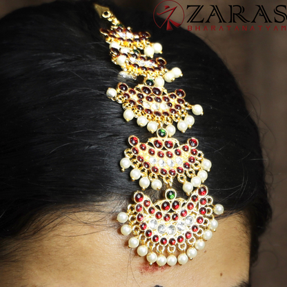 Bharatanatyam Dance Jewellery - 5L Moon Leaf CS Kemp Netti Chutti image 0