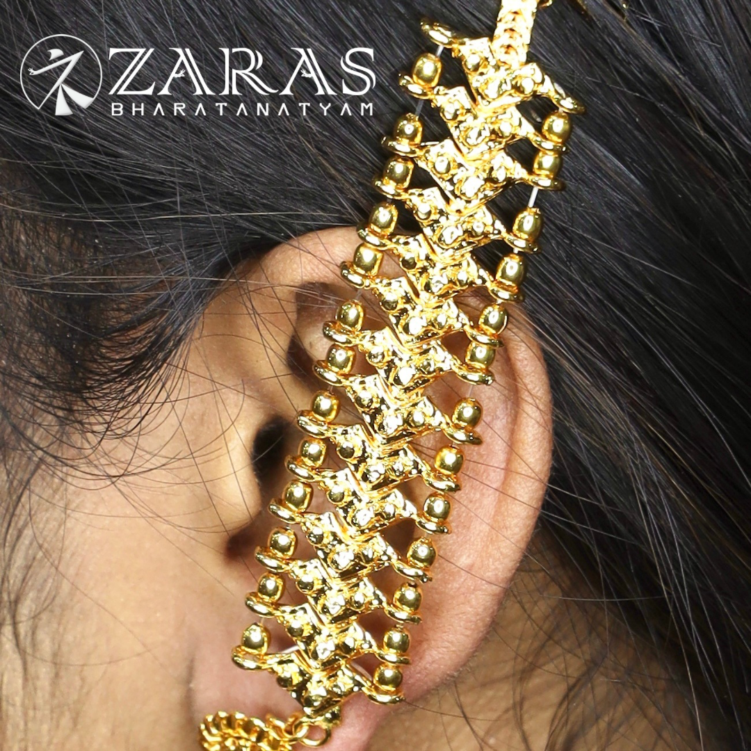 Bharatanatyam Dance Jewellery - Maatal V Full Gold Sara image 0