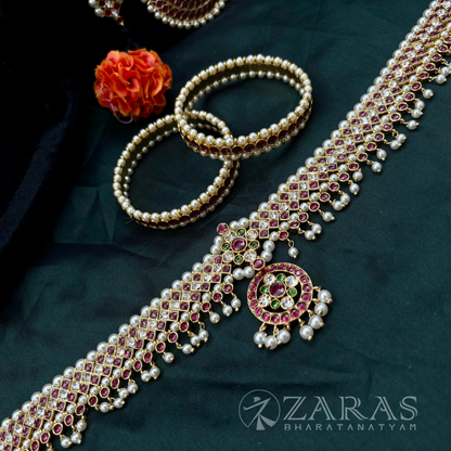 Bharatanatyam Dance Premium Jewellery Full Set - Round V RG Kemp CS image 6