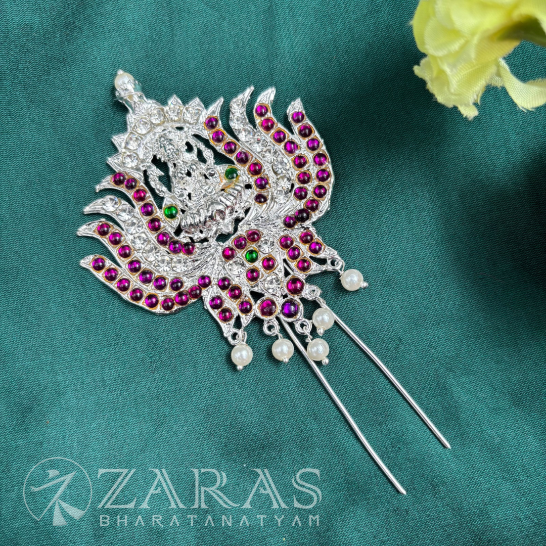Bharatanatyam Dance Silver Jewellery - Lotes & Lakshmi Pea Kemp CS Head Arch image 1