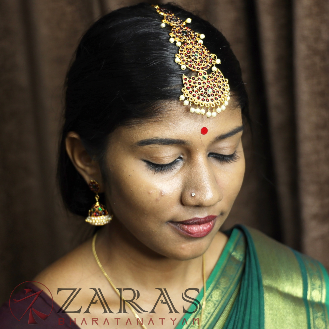 Bharatanatyam Dance Jewellery - 4 Round & Moon RG Kemp Netti Chutti image 1