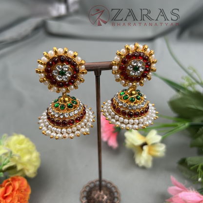 Bharatanatyam Dance Jewellery - Jimiki with Kammal 3L Kemp RG image 0