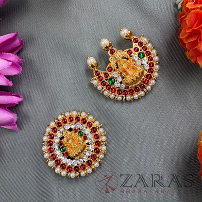 Bharatanatyam Dance Jewellery - Sun & Moon Lakshmi RG Kemp image 0