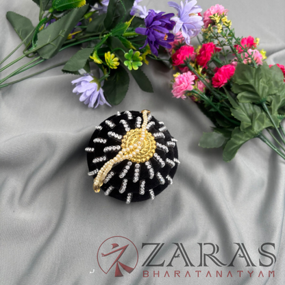 Bharatanatyam Dance Hair Accessories - Aandaal Kondai Stone Plastic 3 Layer image 1