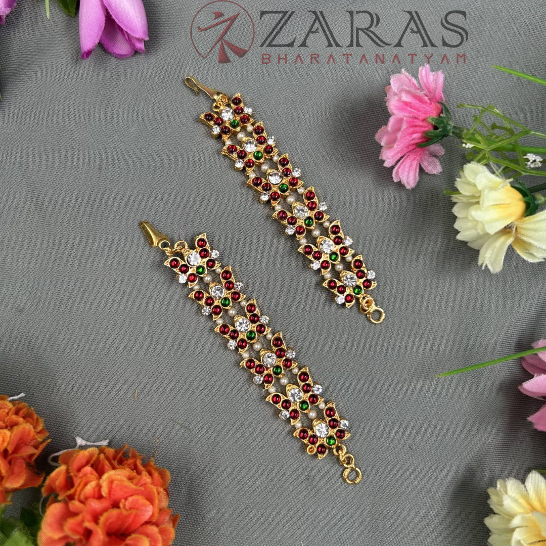 Bharatanatyam Dance Jewellery - Maatal Lotus RG Kemp CS image 0