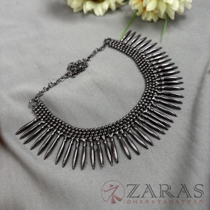 Bharatanatyam Dance Jewellery Black - Balls Kuchi Black Necklace image 2