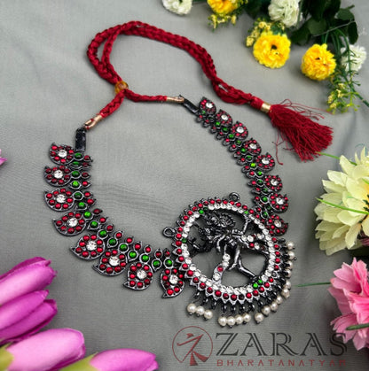 Bharatanatyam Dance Jewellery Black - Necklace Nadaraj & Manga RG Kemp CS pearls image 1