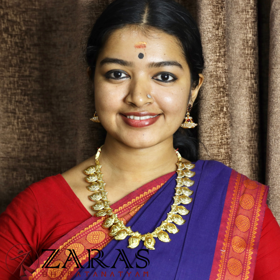 Bharatanatyam Dance Jewellery - Necklace Manga Design Full Gold M image 1