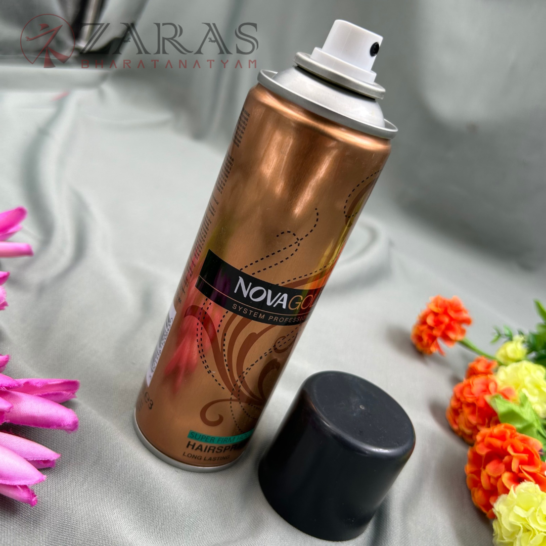 Bharatanatyam Dance Makeup Products - Fix Hair Spray (Nova Gold) image 0