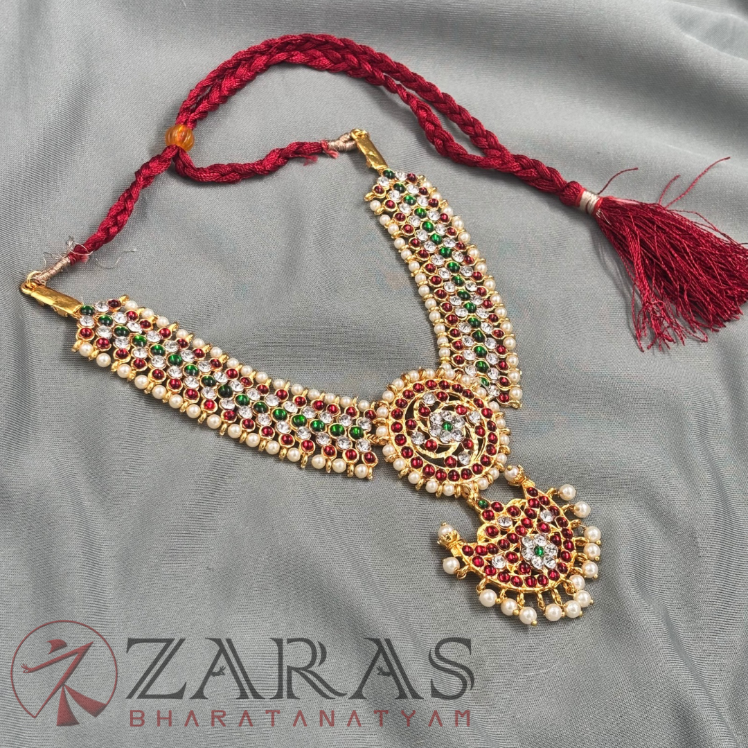 Bharatanatyam Dance Jewellery - Necklace Sun & Moon Design CS RG Kemp image 3