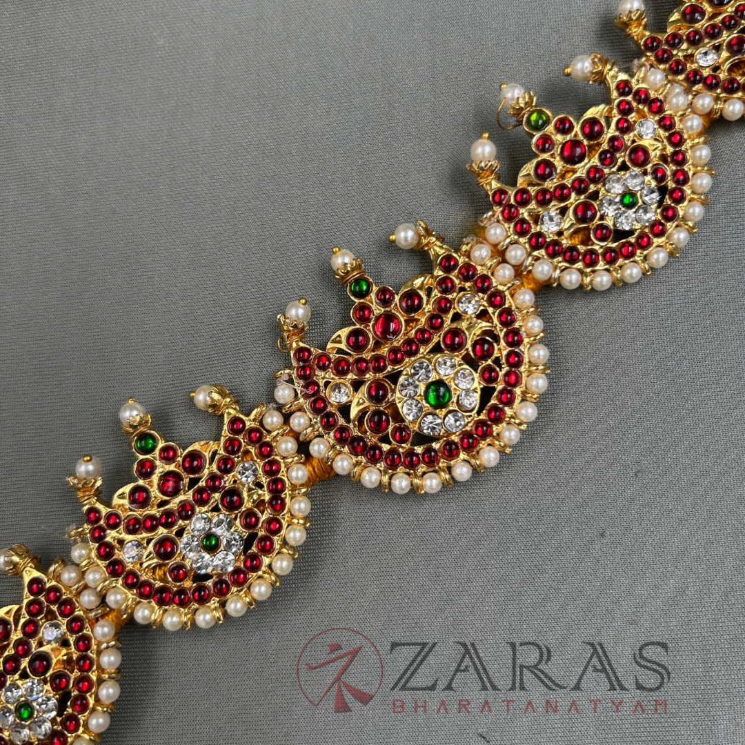 Bharatanatyam Dance Jewellery - Moon Hip Belt RG Kemp CS (Ottiyanam) image 2