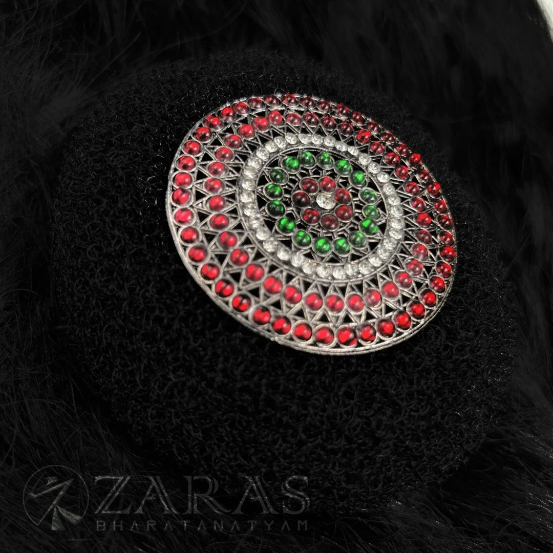 Bharatanatyam Dance Jewellery Black - Rakodi Flower RG Kemp CS image 1