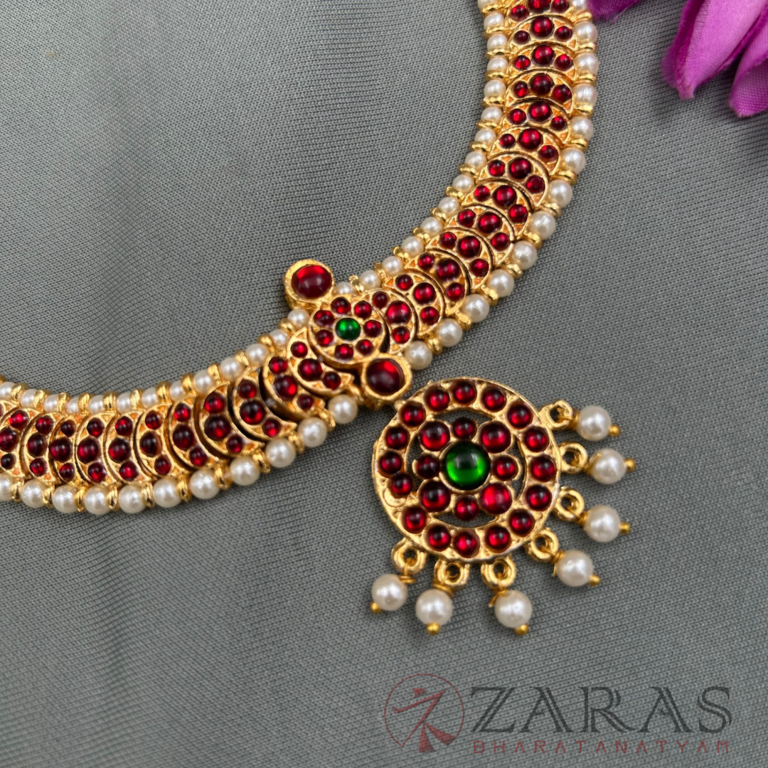 Bharatanatyam Dance Jewellery - C Round Necklace RG Kemp image 0