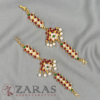 Bharatanatyam Dance Jewellery - Leaf & V RG kemp CS Maatal image 2