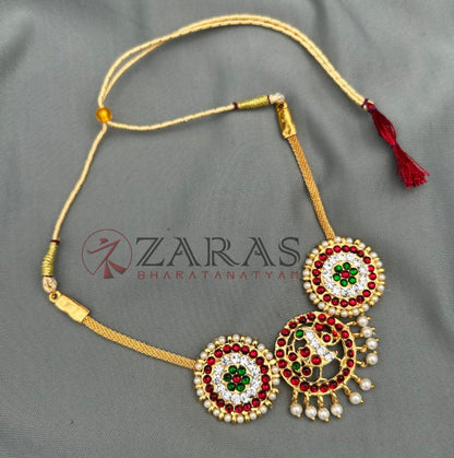 Bharatanatyam Dance Jewellery - Necklace D Sun & Peacock CS RG Kemp SA image 0