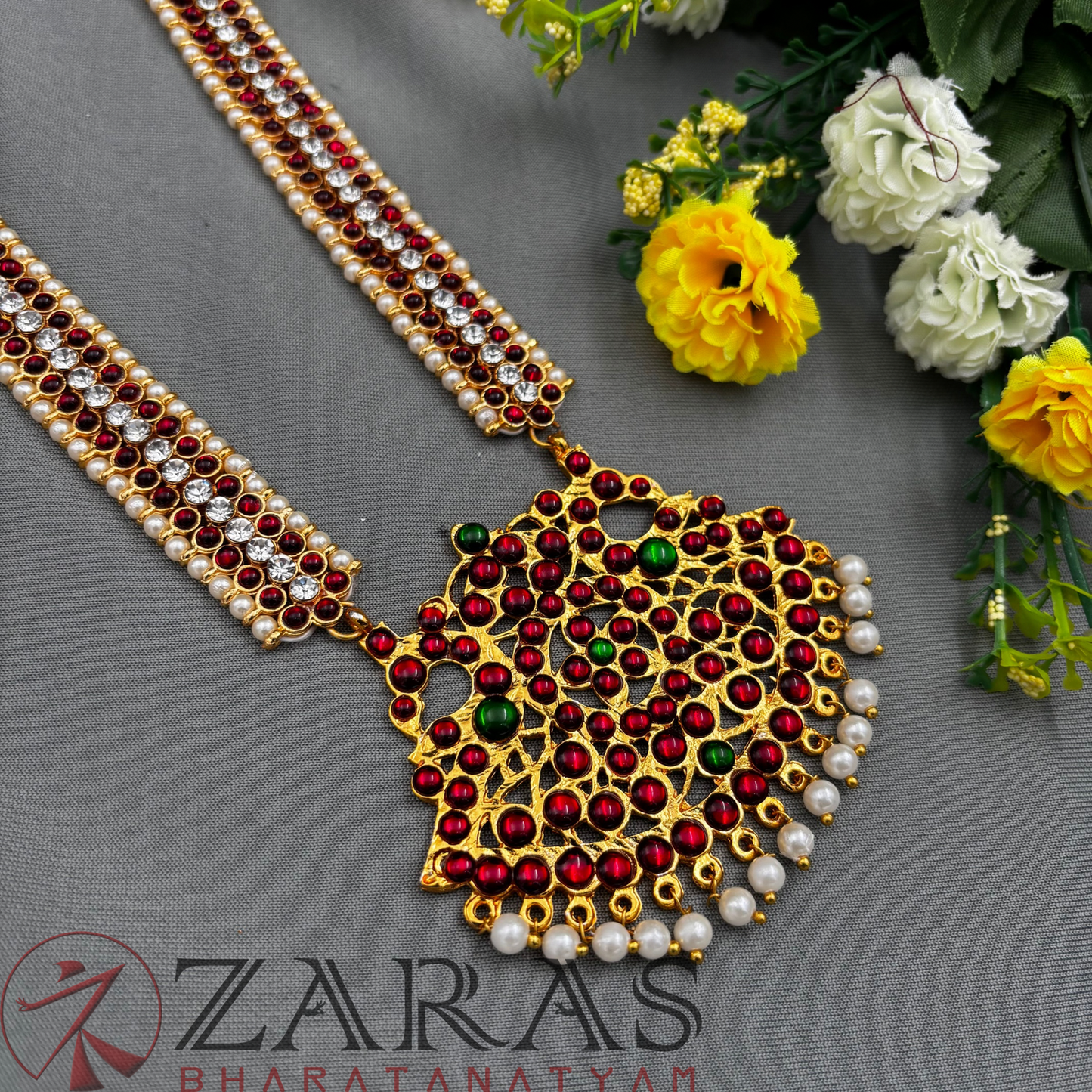 Bharatanatyam Dance Jewellery - Haaram Sow Padak Design RG Kemp image 0