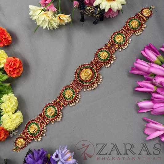 Bharatanatyam Dance Jewellery - Lakshmi Hip Belt RG Kemp (Ottiyanam) image 0