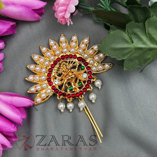 Bharatanatyam Dance Jewellery - Small Kuchi Nadaraj Head Arch Kemp image 0