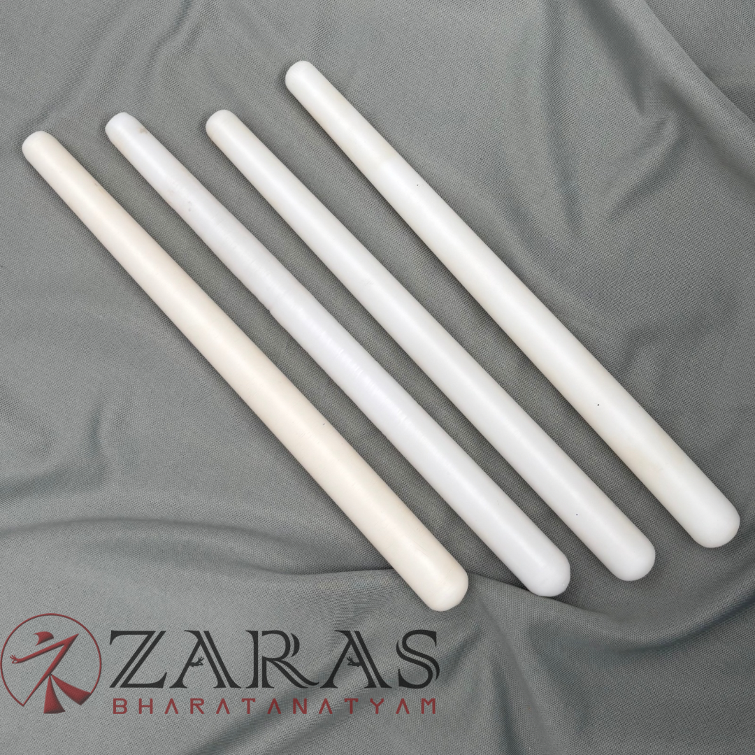 Bharatanatyam Dance Class Instruments - Fiber Stick Thattu Kuchi (White) image 1