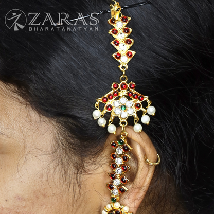 Bharatanatyam Dance Jewellery - Leaf & V RG kemp CS Maatal image 0