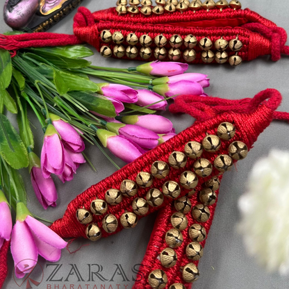 Bharatanatyam Dance Salangai - 2 Line Ankle Bells (Thread) image 3