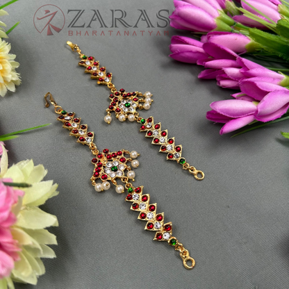 Bharatanatyam Dance Jewellery Maatal - V Leaf RG Kemp CS image 1