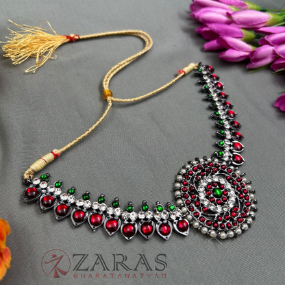 Bharatanatyam Dance Jewellery Black - Necklace Manga Kemp CS Pearls image 1