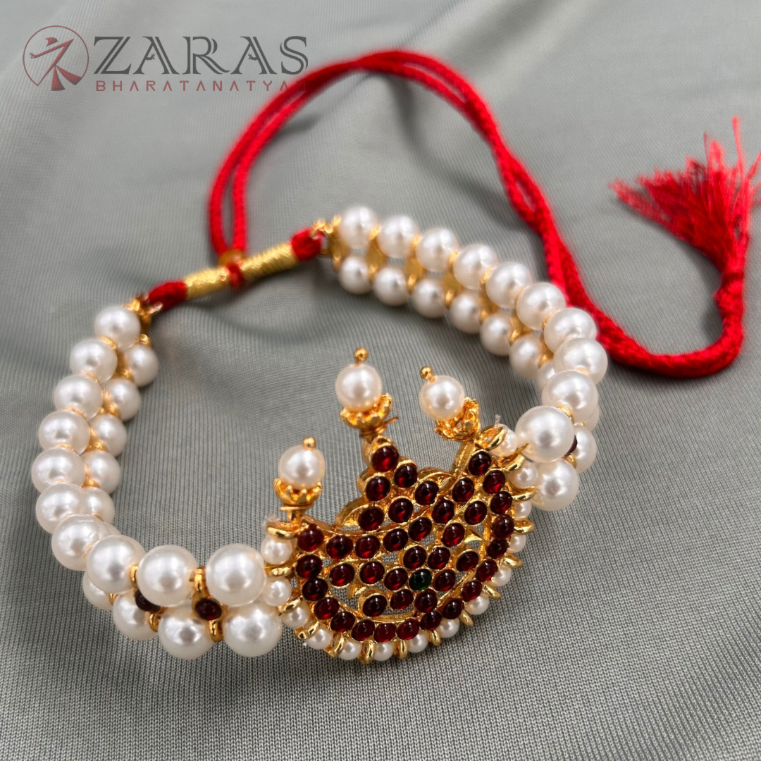 Bharatanatyam Dance Jewellery - 2L Beads Choker / Necklace 1MM Kemp image 0
