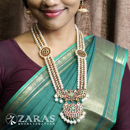 Bharatanatyam Dance Jewellery - Haaram Kemp 2S Be Ro Pendent image 0