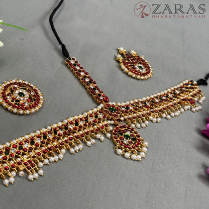 Bharatanatyam Dance Jewellery - Headset V Round CGS RG Kemp image 1