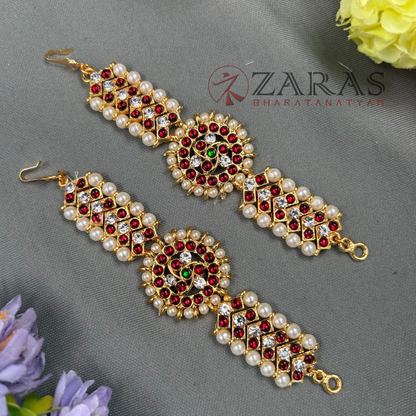 Bharatanatyam Dance Jewellery - Sun & V Maatal pearls RG Kemp image 0