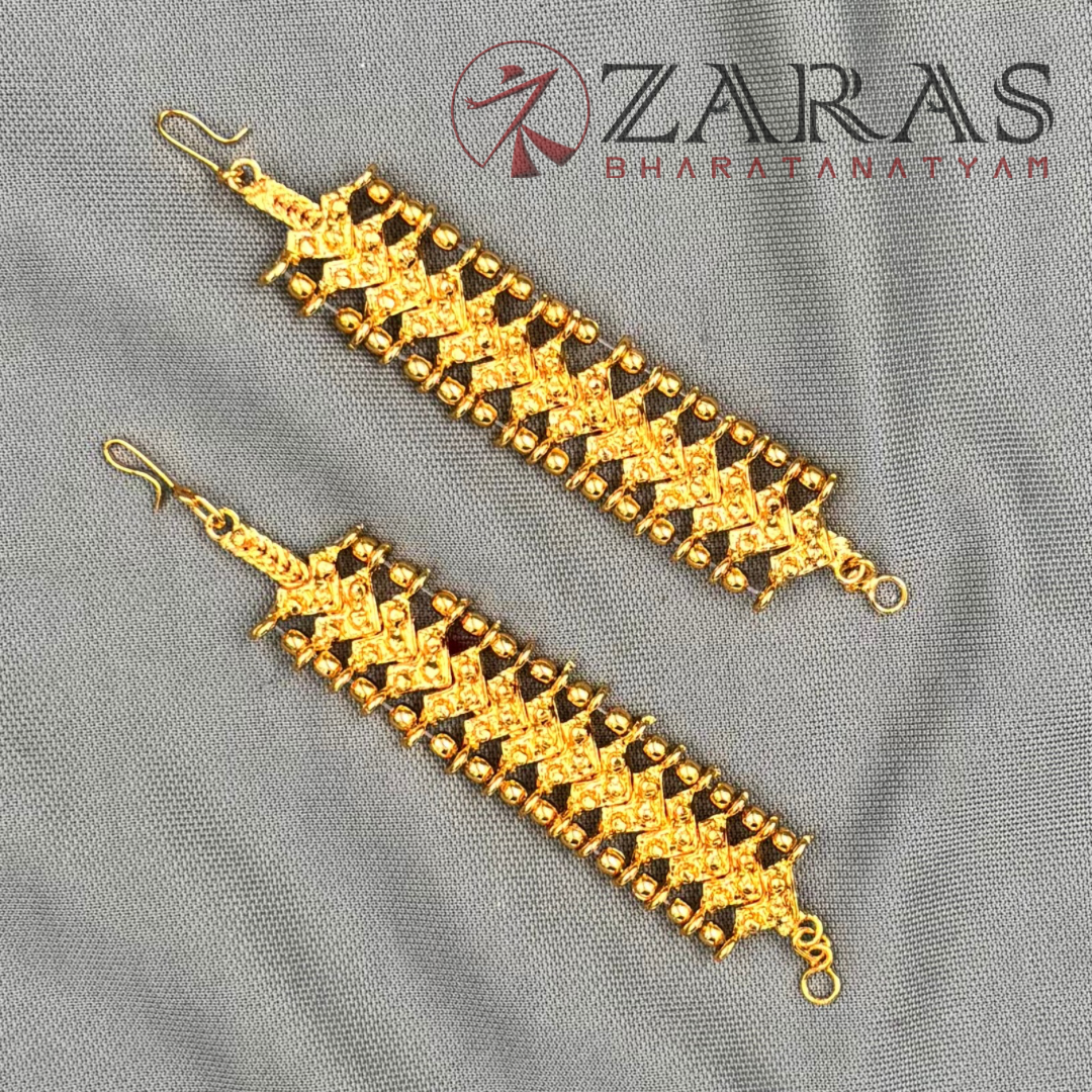 Bharatanatyam Dance Jewellery - Maatal V Full Gold Sara image 2
