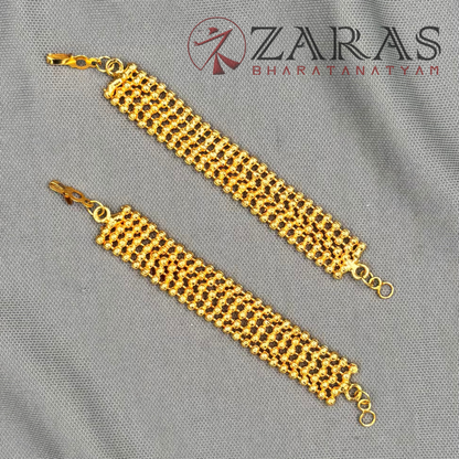 Bharatanatyam Dance Jewellery - Maatal Full Gold Balls image 2