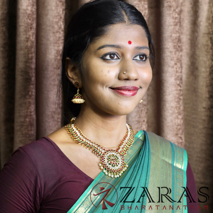 Bharatanatyam Dance Jewellery - Necklace RG CS kuchi Round Kemp image 1